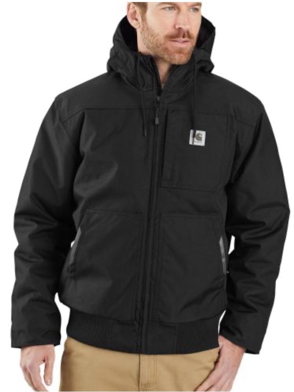 BNWT Carhartt Black Yukon Extremes Loose Fit Insulated Jacket, Large